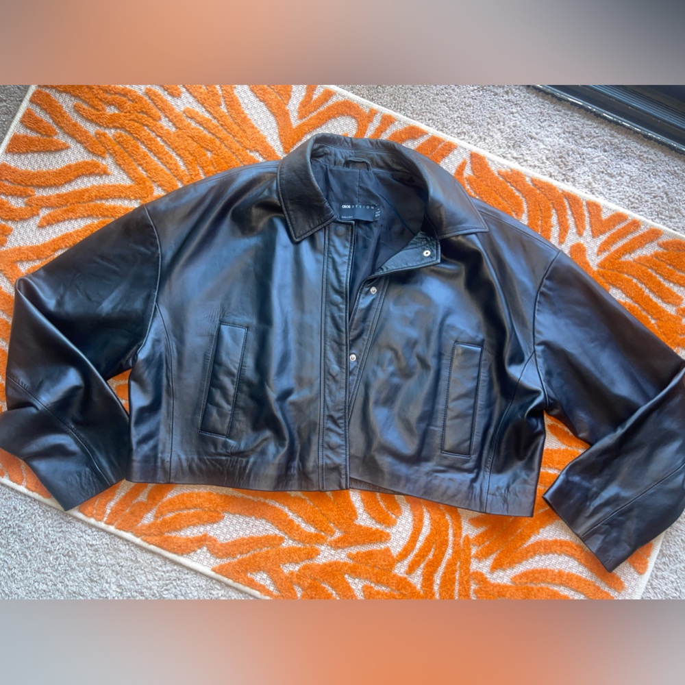 Faux-Leather Lightweight Jacket